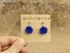 Сережки довгі з синіми волошками 1018 фото 2